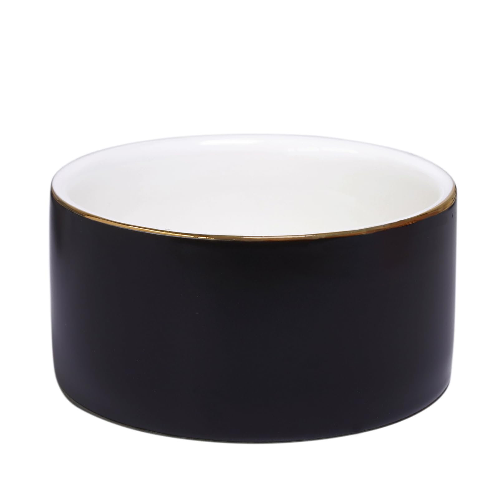 Ceramic Paper Clip Holder for Desk - Black Binder Paperclip Dispenser & Organizer | Perfect for Office, School, and Home Workspace Organization