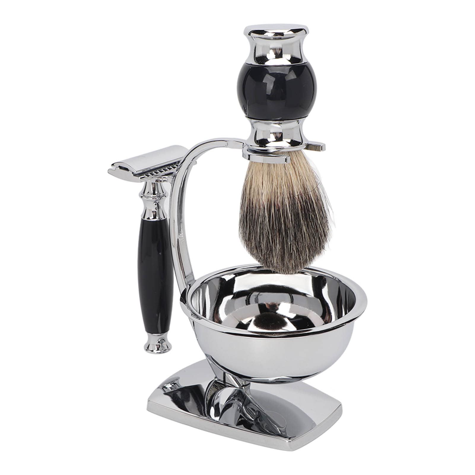Premium Wet Beard Brush Kit for Men - Soft Bristles, Comfortable Grip & Bowl Holder - Long Lasting Daily Beard Care Tool for Styling, Grooming & Conditioning