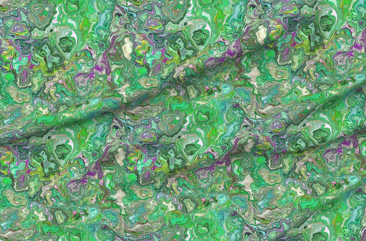Eyes Swirl Marbled Malachite Green Psychedelic Printed Minky Fabric Fat Quarter - Soft Plush Fabric for Sewing Baby Blankets, Quilt Backing & DIY Crafts - Perfect for Nursery Decor, Home Decor Projects & Gift Making