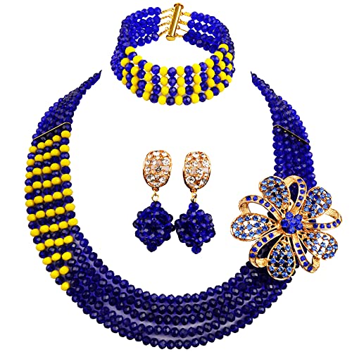 Royal Blue Opaque Yellow