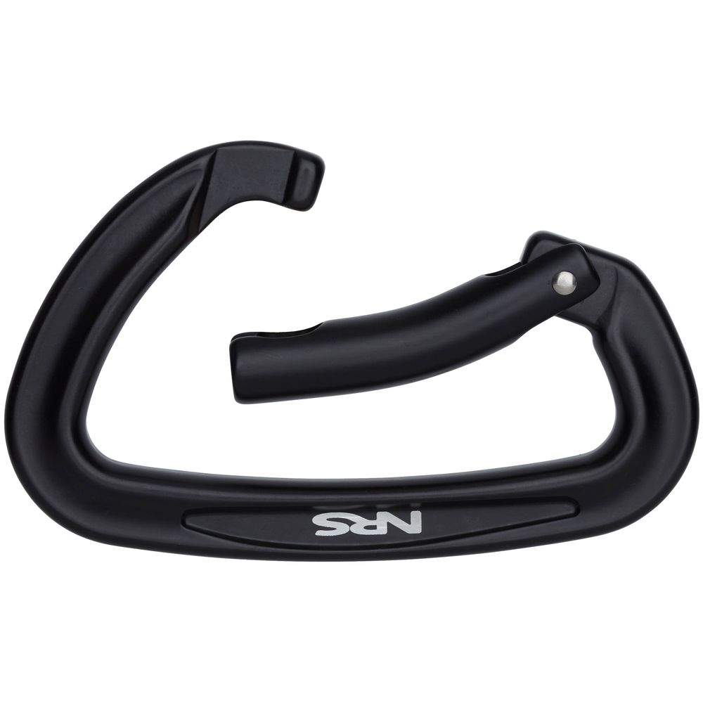 NRS Sliq Bent Gate Carabiner - Heavy Duty Climbing Carabiner for Kayaking, Rafting & Outdoor Adventures - Durable Aluminum Alloy Locking Carabiner for Safety & Gear Attachment