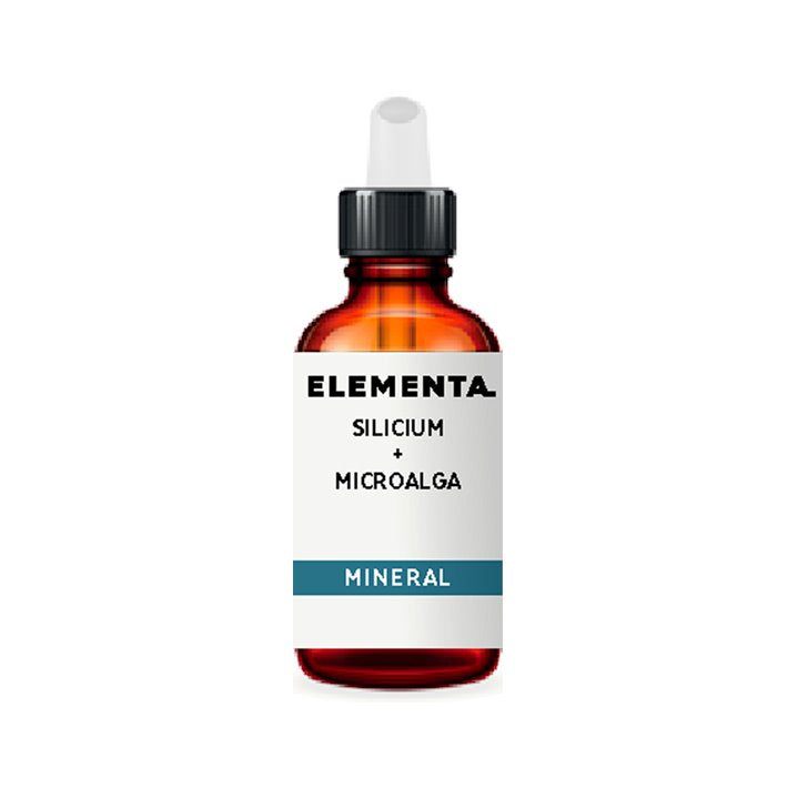 Elementa Silicum + Microalgae Supplement - Organic Plant-Based Silica for Hair, Skin & Nail Health - Supports Collagen Production & Joint Strength - Perfect for Vegan Wellness Routines & Anti-Aging Care
