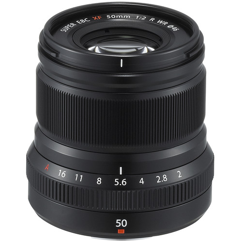 Fujifilm FUJINON XF 50mm F2.0 R WR Black Lens - Fast Aperture Prime Lens for Fujifilm X-Mount Cameras | Perfect for Portraits, Street & Low Light Photography