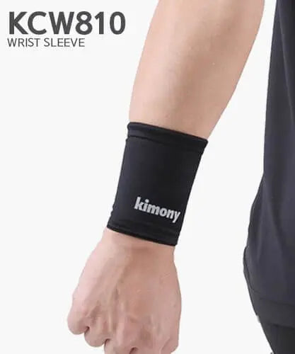 Kimony KCW810 Compression Wrist Sleeves - Black Support Brace for Carpal Tunnel, Arthritis & Tendonitis Relief - Ideal for Typing, Gaming & Weightlifting