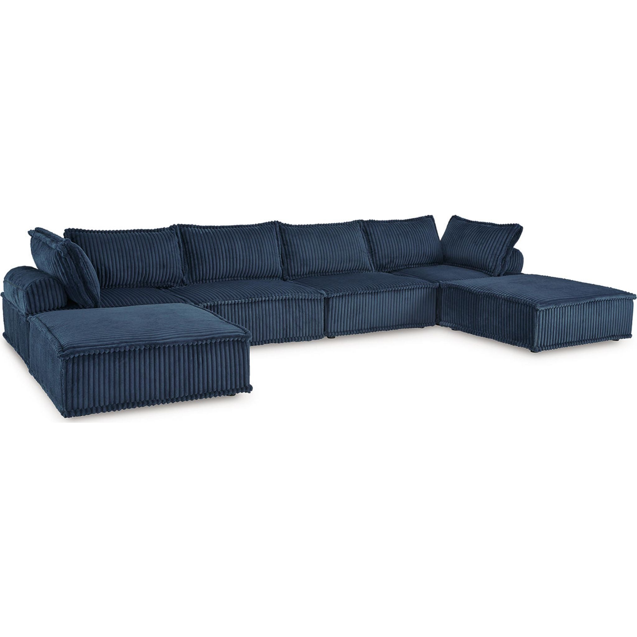 6-Piece Modular Sectional Sofa Set - Modern L-Shaped Couch with Reversible Chaise for Living Room, Family Room & Home Theater