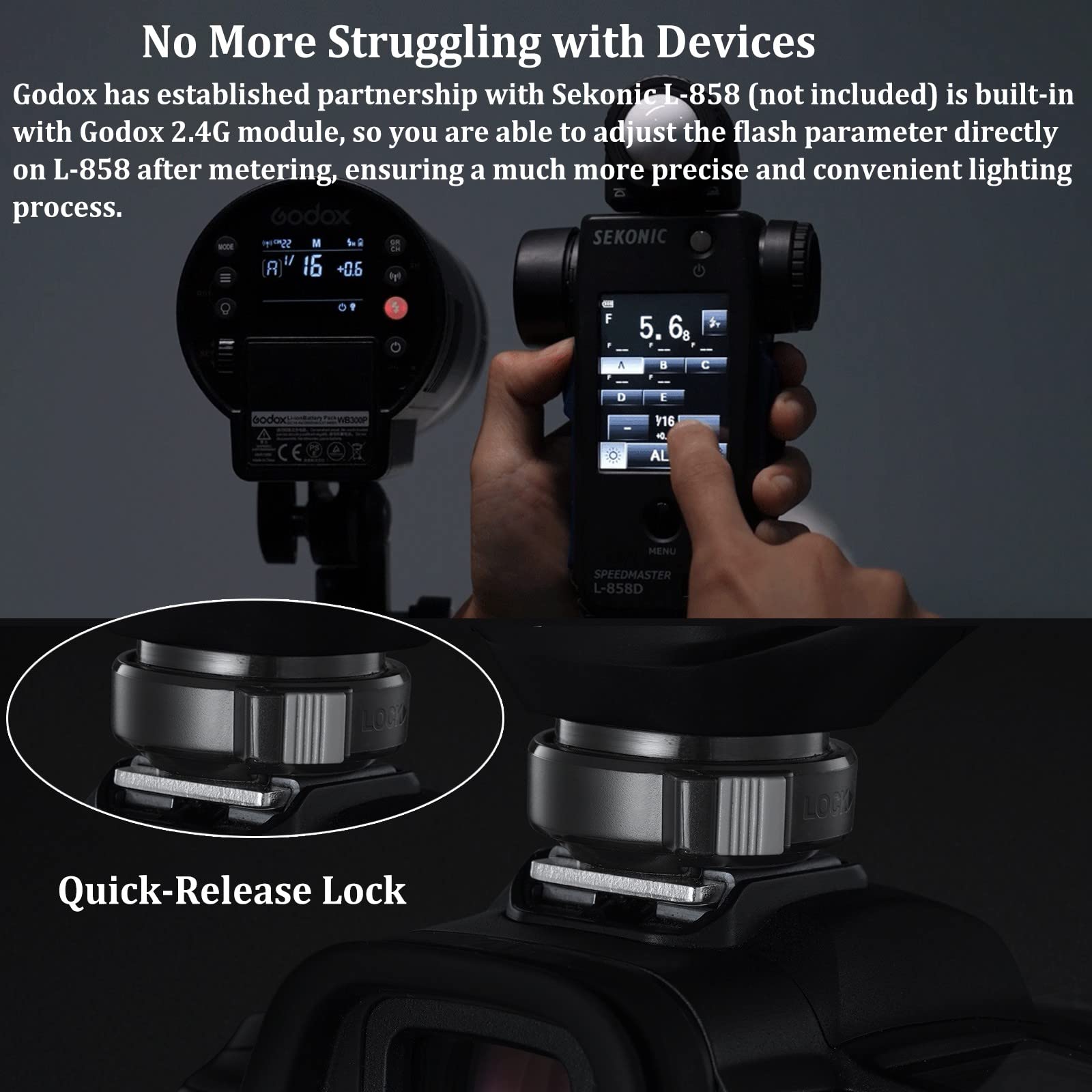 Godox XProII-C Wireless Flash Trigger for Canon Cameras - TTL, 2.4G HSS up to 1/8000s, Bluetooth Smartphone Control, Quick Release Hotshoe - Perfect for Studio Photography & On-Location Shoots
