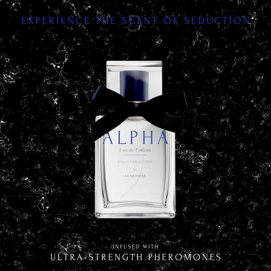 ALPHA Classic Eau De Parfum for Men - Fresh Woody Jasmine Pheromone Cologne | Long Lasting Fragrance for Date Night, Office & Special Occasions