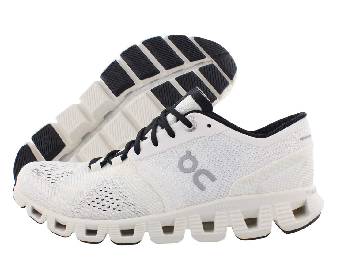 Women's Cloud X Running Sneakers - White & Black - Size 10 Medium US - Lightweight Comfort for Jogging, Gym Workouts & Everyday Wear