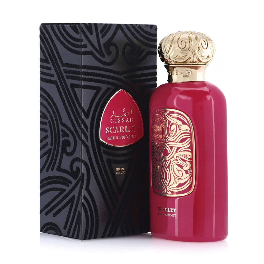 Scarlet Hair & Body Mist 80ml - Floral Fragrance for Women, Long-Lasting Perfume Spray - Perfect for Daily Use, Work, Dates & Special Occasions