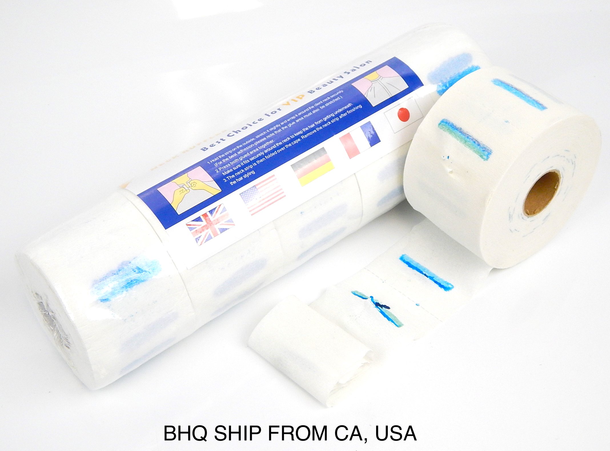 Professional Salon Barber Hair Cutting Neck Paper Rolls - 5 Pack Small Rolls for Hygienic Hairdressing & Grooming | Ideal for Salons, Barbershops & Home Haircuts