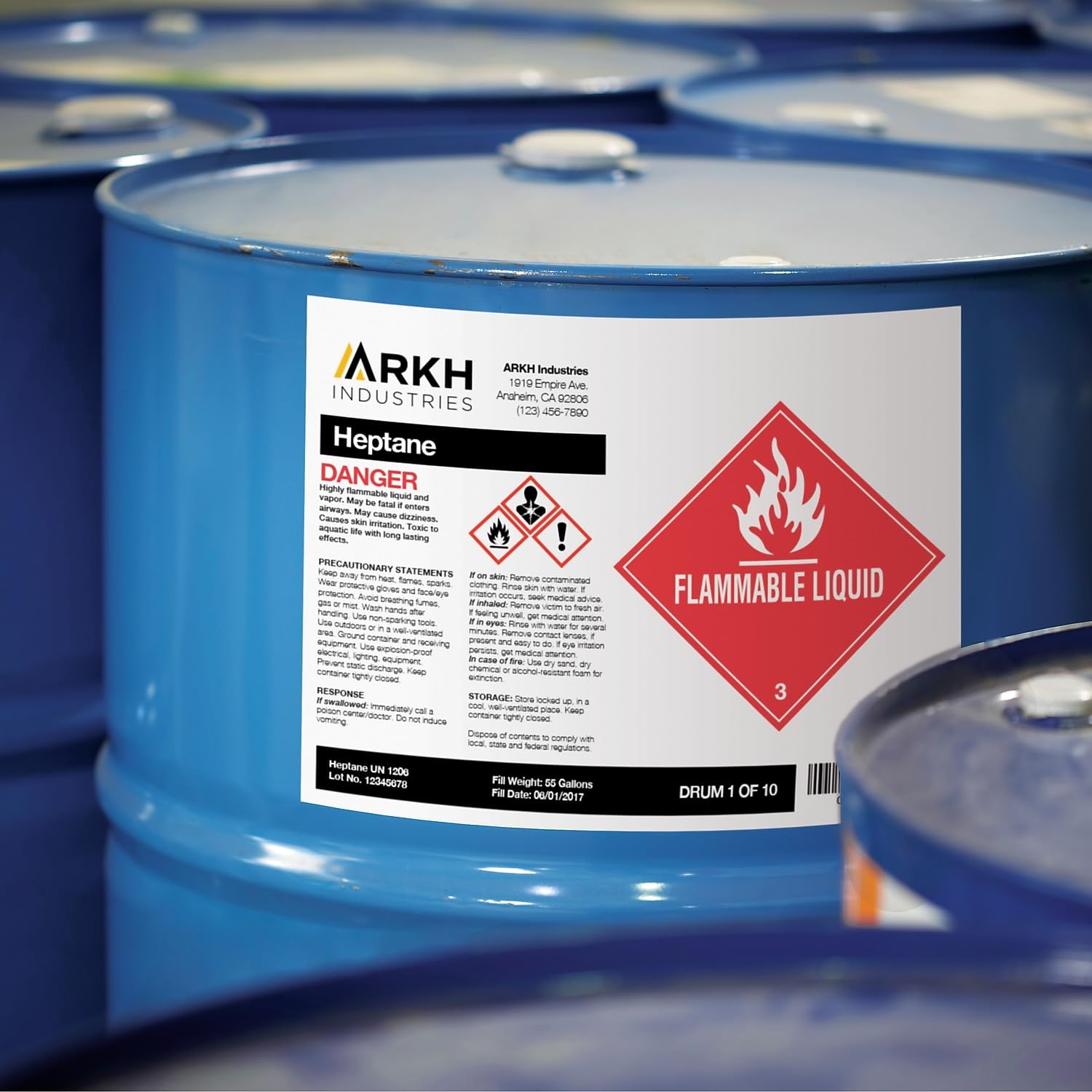 Avery UltraDuty GHS Chemical Labels for Laser Printers - Waterproof & UV Resistant - 8.5 x 11 Inches - 50 Pack (60501) - Ideal for Chemical Containers, Safety Compliance & Hazardous Material Labeling