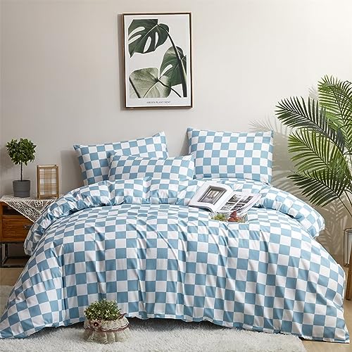 1-aqua Blue Plaid