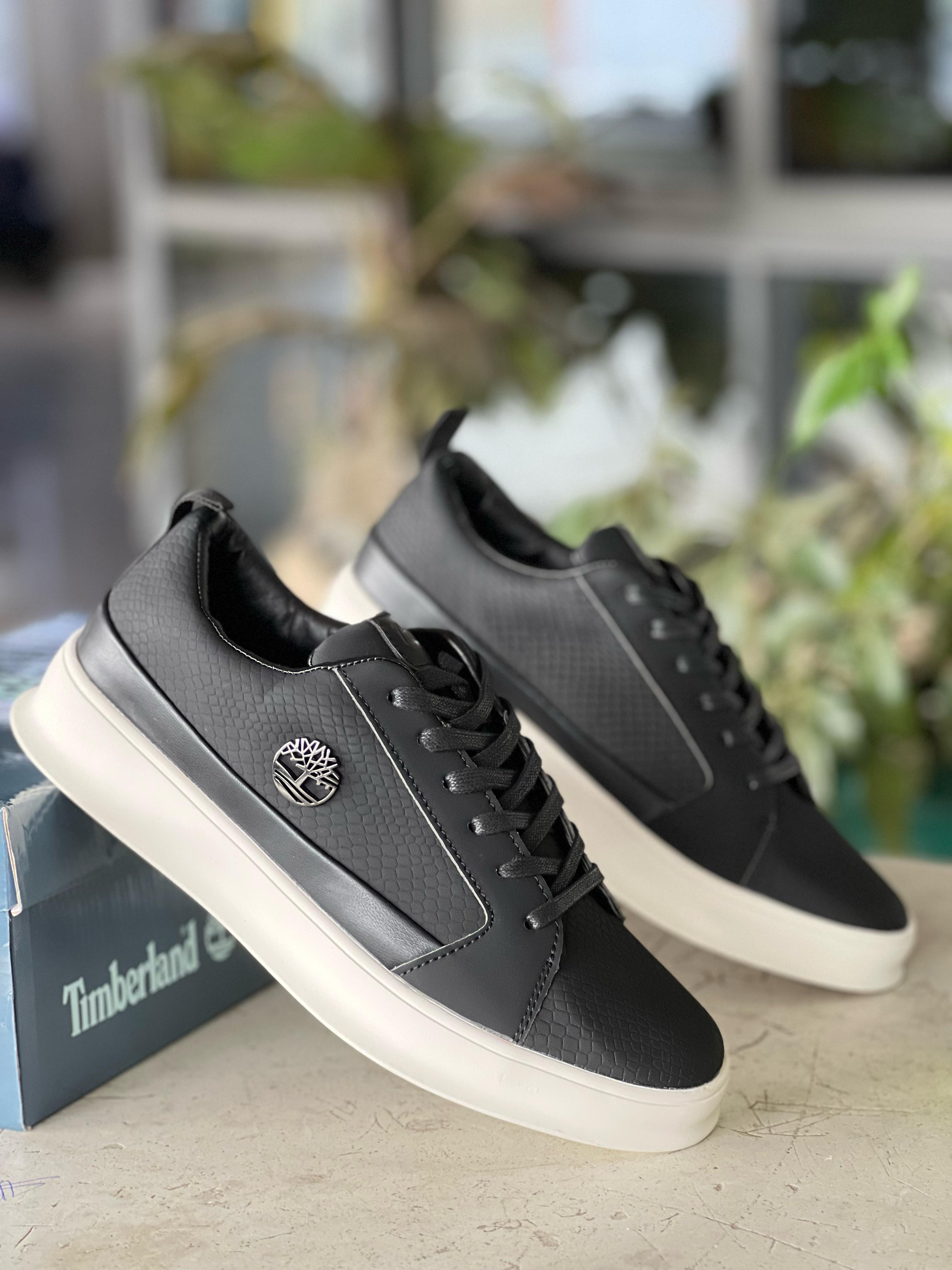 Timberland Men's & Women's Casual Shoes - Black & White Comfortable Walking Shoes for Outdoor & Everyday Wear