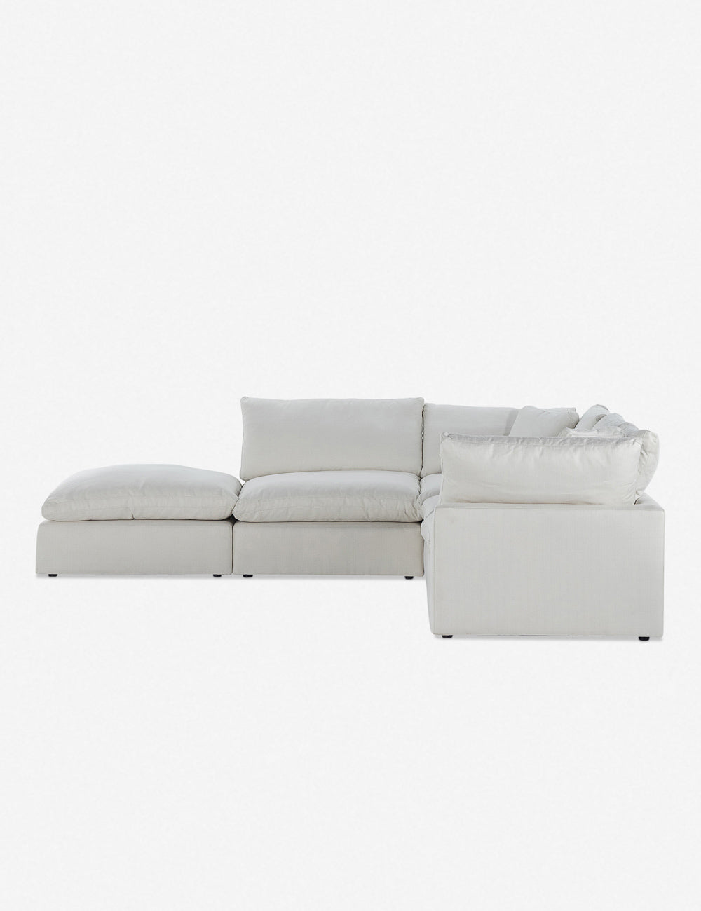 Bernard Sectional Sofa - Modern L-Shaped Couch with Reversible Chaise for Living Room, Family Room, and Home Theater - Comfortable Fabric Upholstery