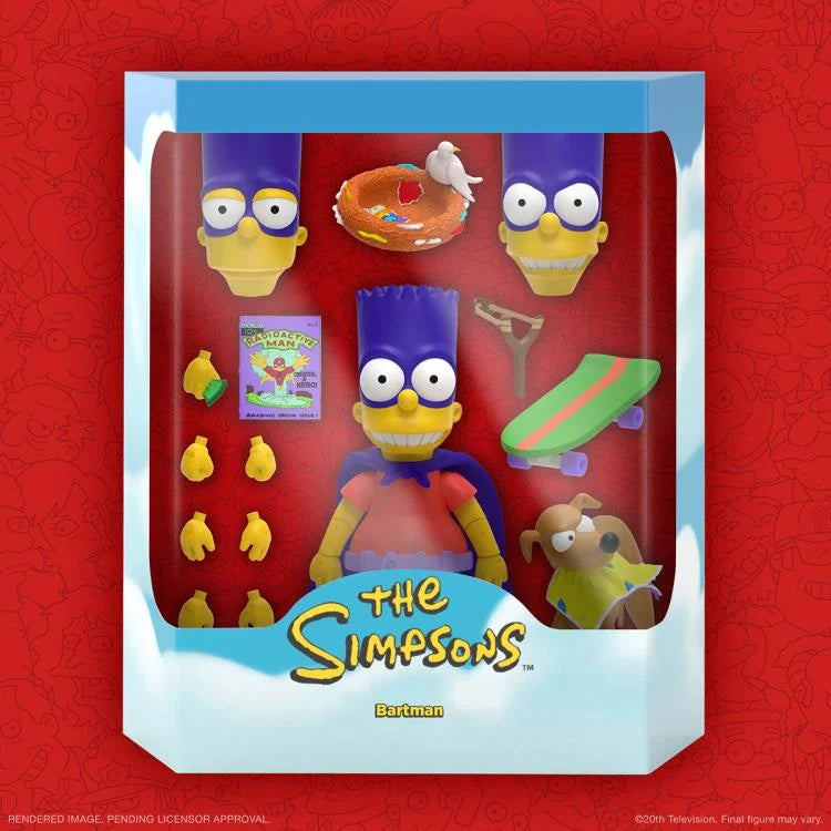 The Simpsons ULTIMATES! Bartman Action Figure - Collectible Toy for Fans, Perfect for Display & Gifts | Home Decor, Office Display, Pop Culture Collection