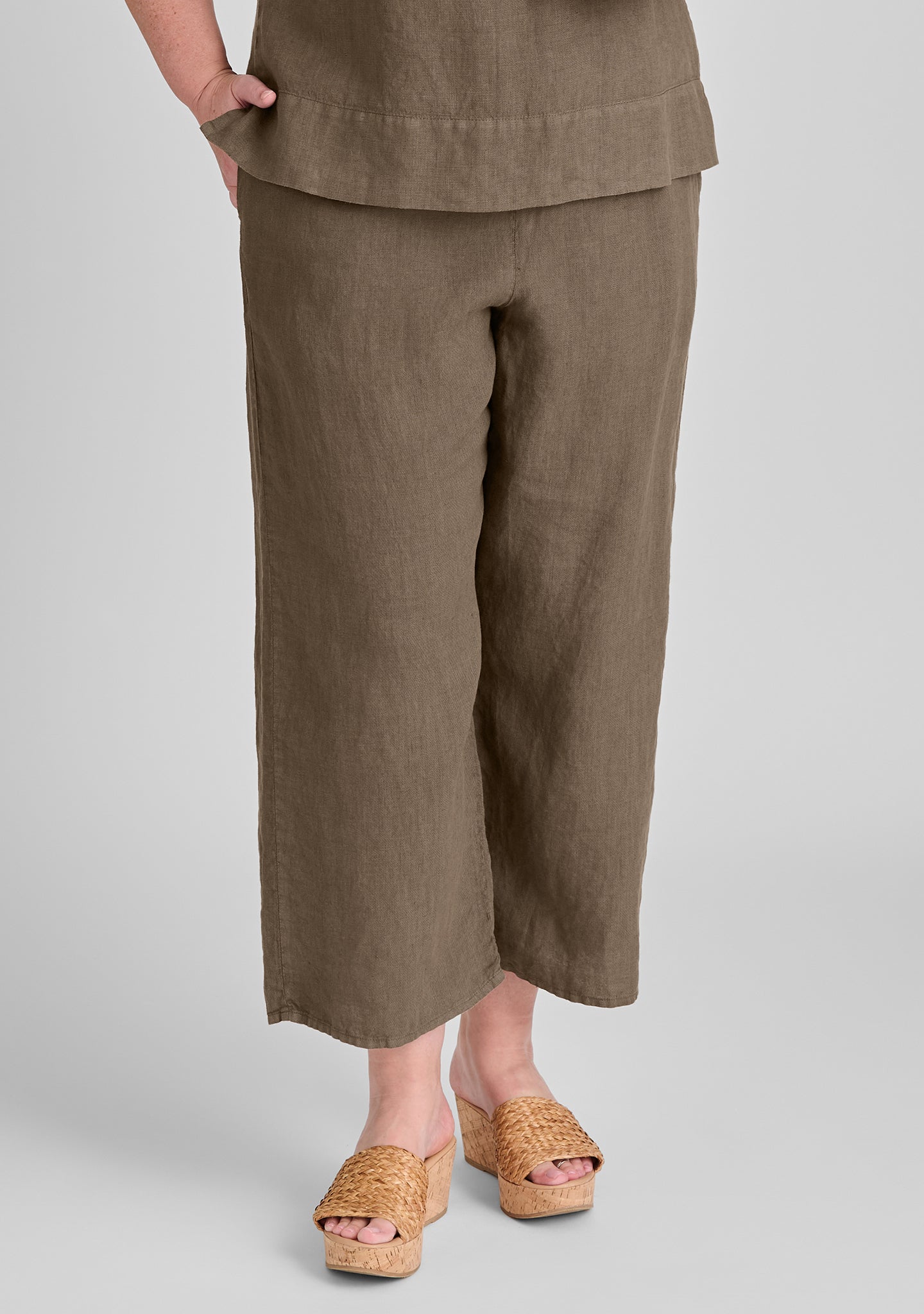 Renewed Linen Drawstring Pants for Women - Comfortable Casual Summer Beach Pants with Elastic Waist - Perfect for Yoga, Travel & Lounge Wear