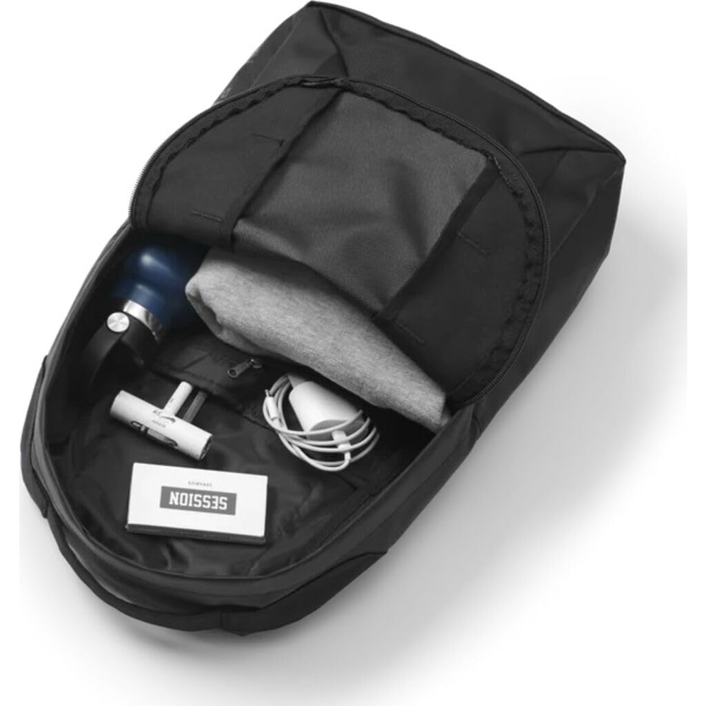 Db Journey Skate Essential 12L Black Unisex Skateboard Backpack with Laptop Compartment & Roller Bag Attachment - Perfect for Skateboarding, Commuting, School & Travel