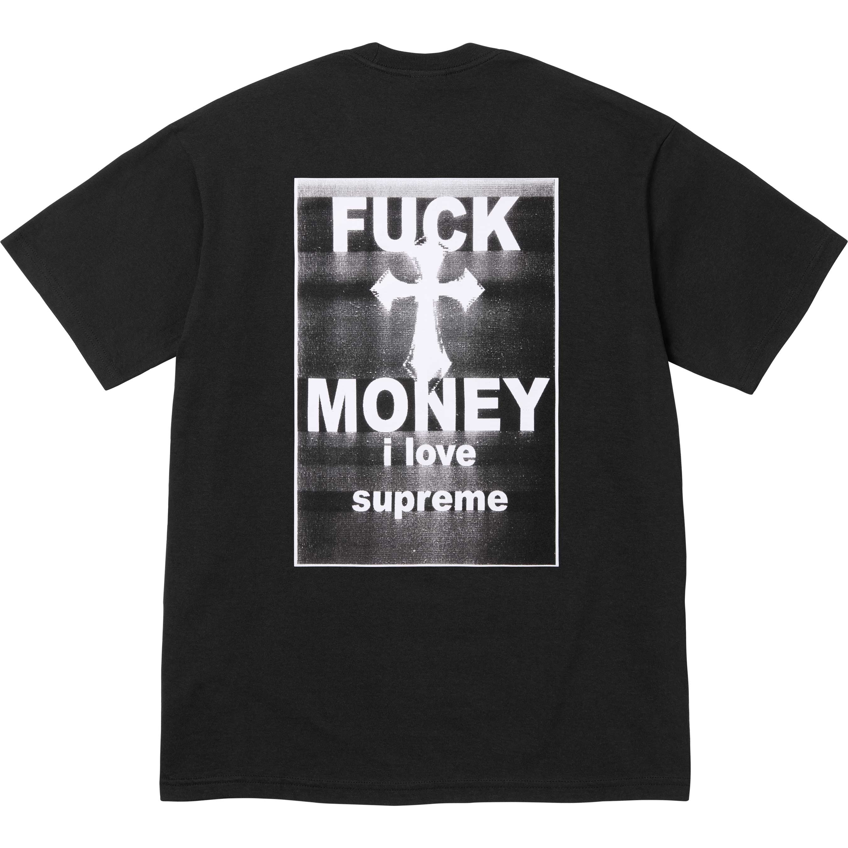 SUPREME 24FW FUCK MONEY T-Shirt - Streetwear Graphic Tee for Men, Hip Hop Fashion, Urban Style - Perfect for Concerts, Parties & Casual Wear