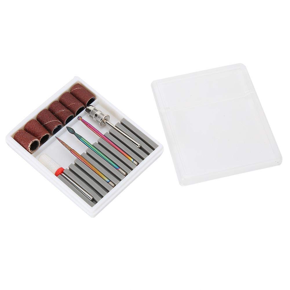 Portable Nail Drill Bits Set - Pedicure & Dead Skin Removal for Home Use