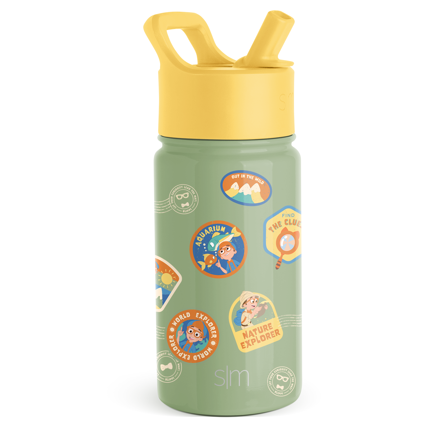 Summit Kids Water Bottle with Straw Lid - BPA Free, Leak Proof, 12oz Insulated Stainless Steel Bottle for School, Sports & Outdoor Activities