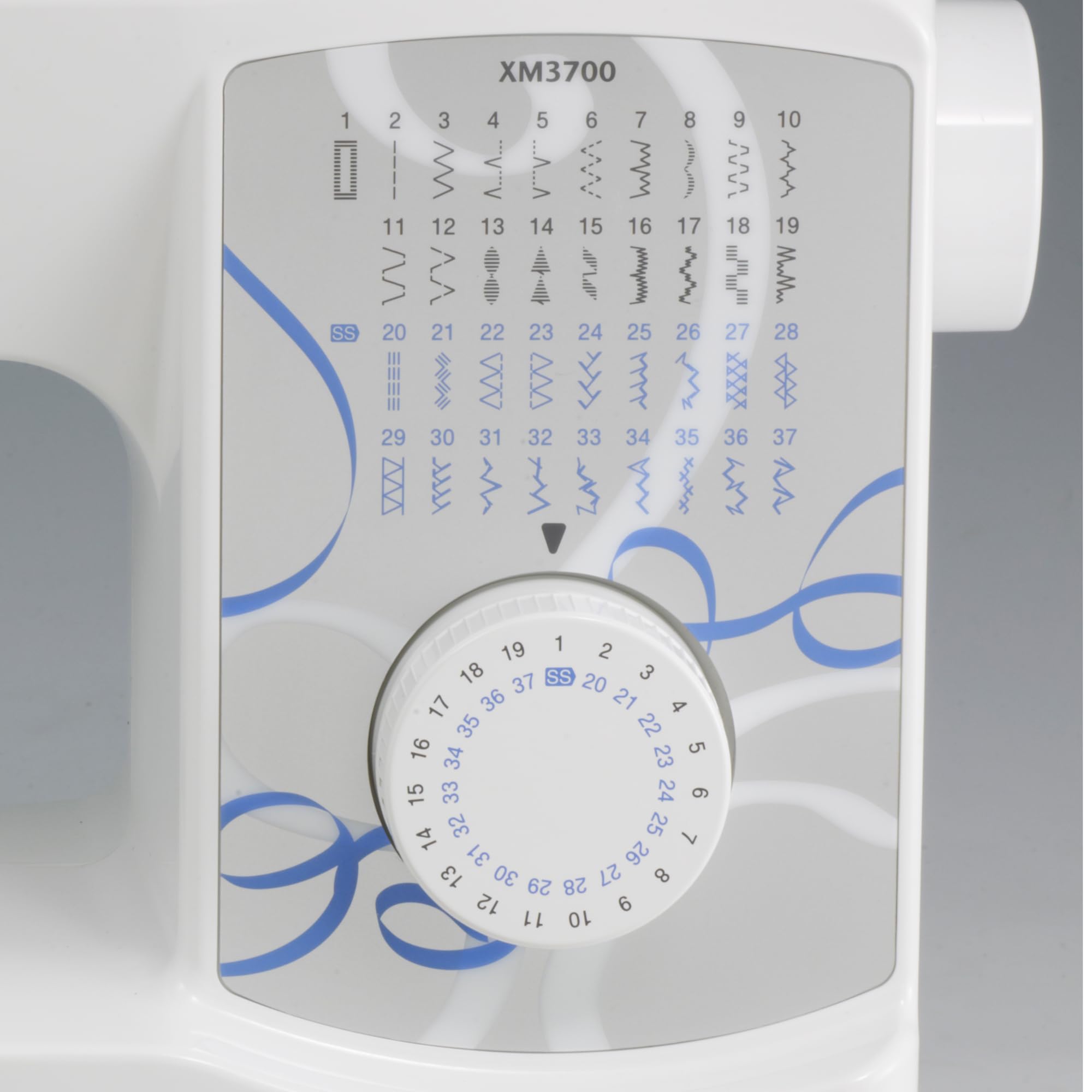 Brother XM3700 Sewing Machine - 37 Built-in Stitches, 5 Sewing Feet Included, Compact Size (17.5