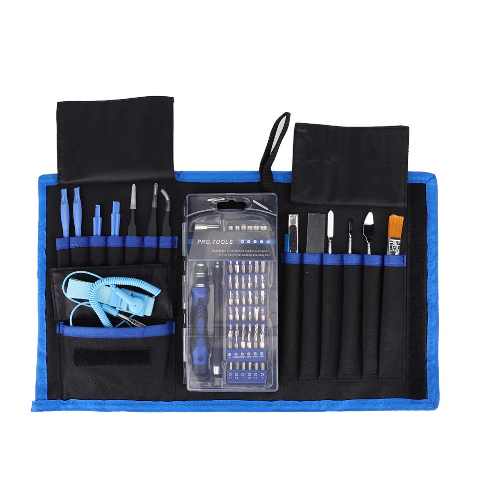 Professional 56-in-1 Electronic Repair Tool Kit with Individual Slots - Precision Screwdriver Set for Laptop, Phone & Device Repairs | Perfect for DIY Fixes & Tech Maintenance