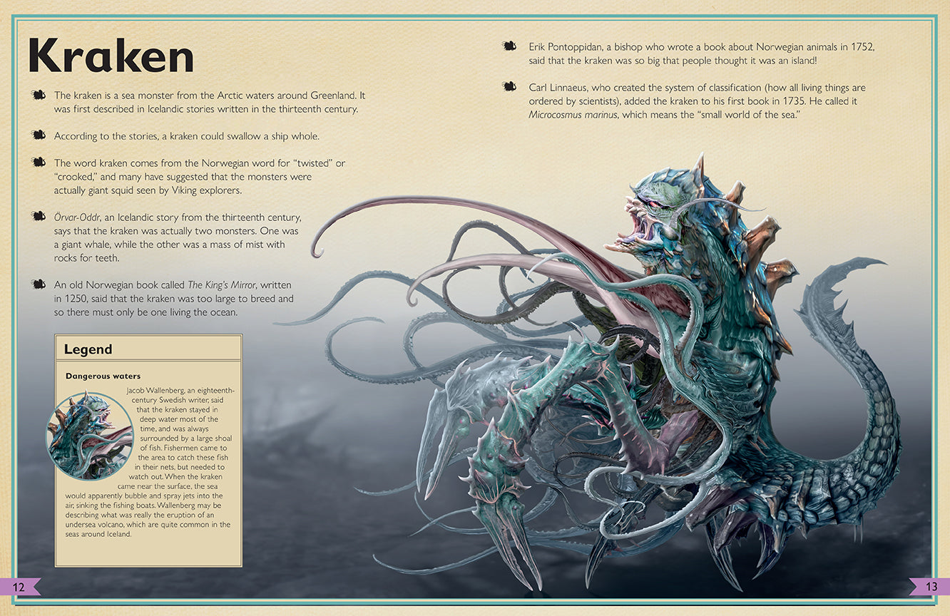 The Magnificent Book of Fantasy Creatures - Illustrated Mythical Beasts Encyclopedia for Kids & Adults | Perfect for Storytelling, Game Inspiration & Fantasy Art Reference