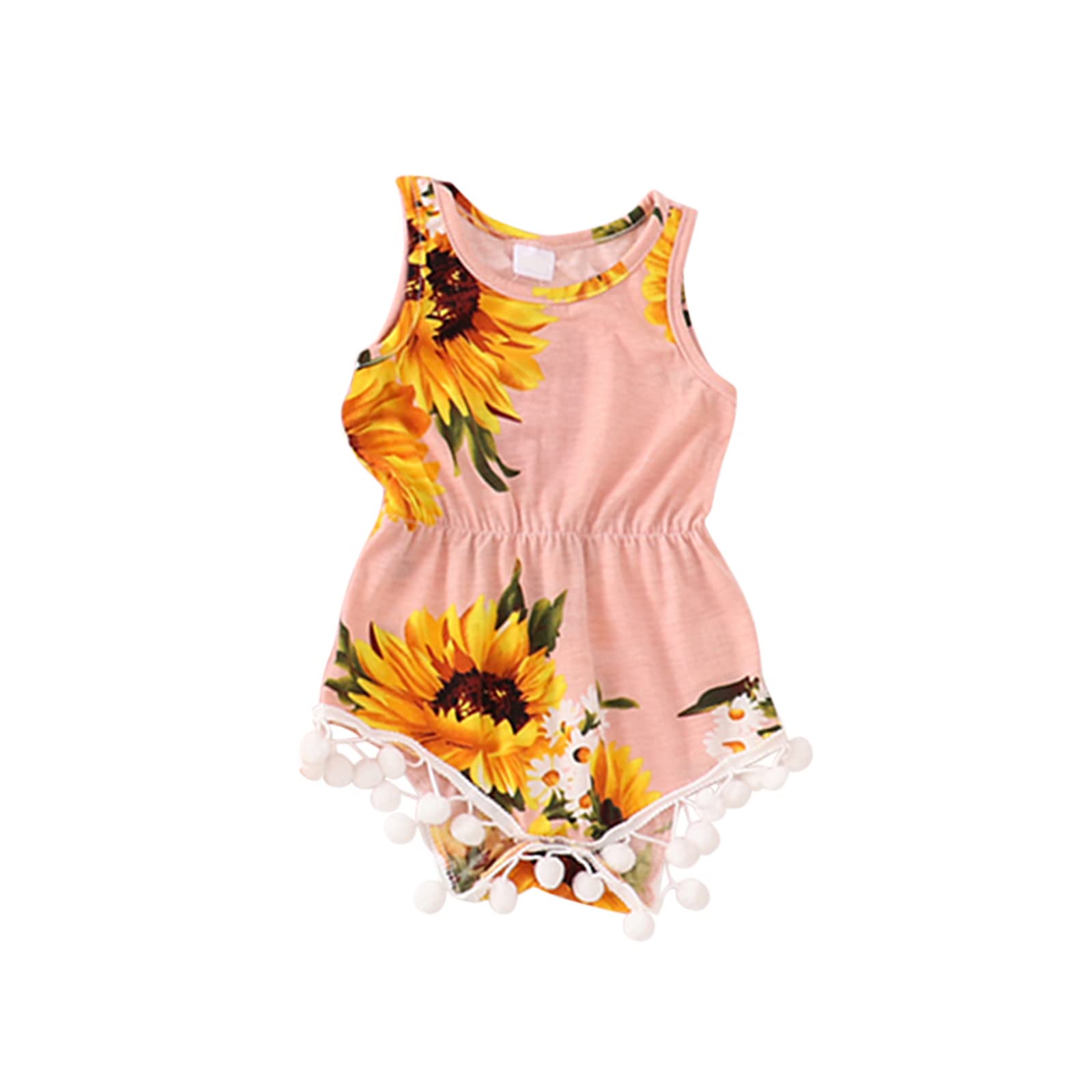 Posijego Women's Pink Sleeveless Cotton Jumpsuit - Casual Strap Overalls One Piece Romper for Summer 2024 | Beach Outfit, Music Festival Wear, Weekend Casual Style (One Size)