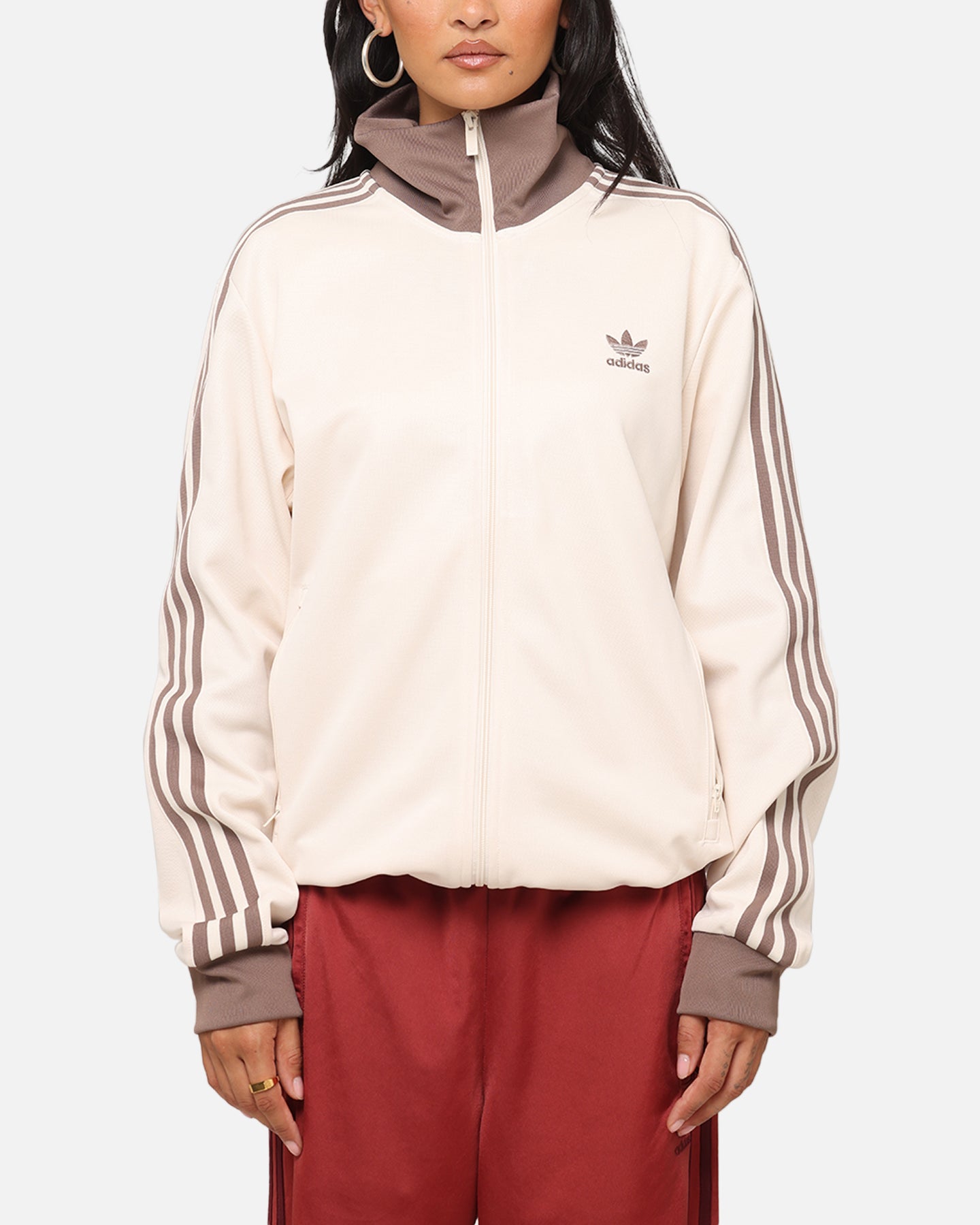 Adidas Adicolor Classics Track Top - Wonder White | Vintage-Inspired Men's & Women's Athletic Jacket for Running, Gym & Streetwear Fashion