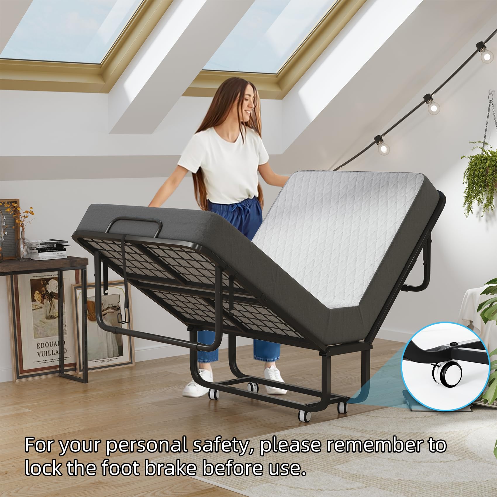 VERMESS Folding Guest Bed with 5