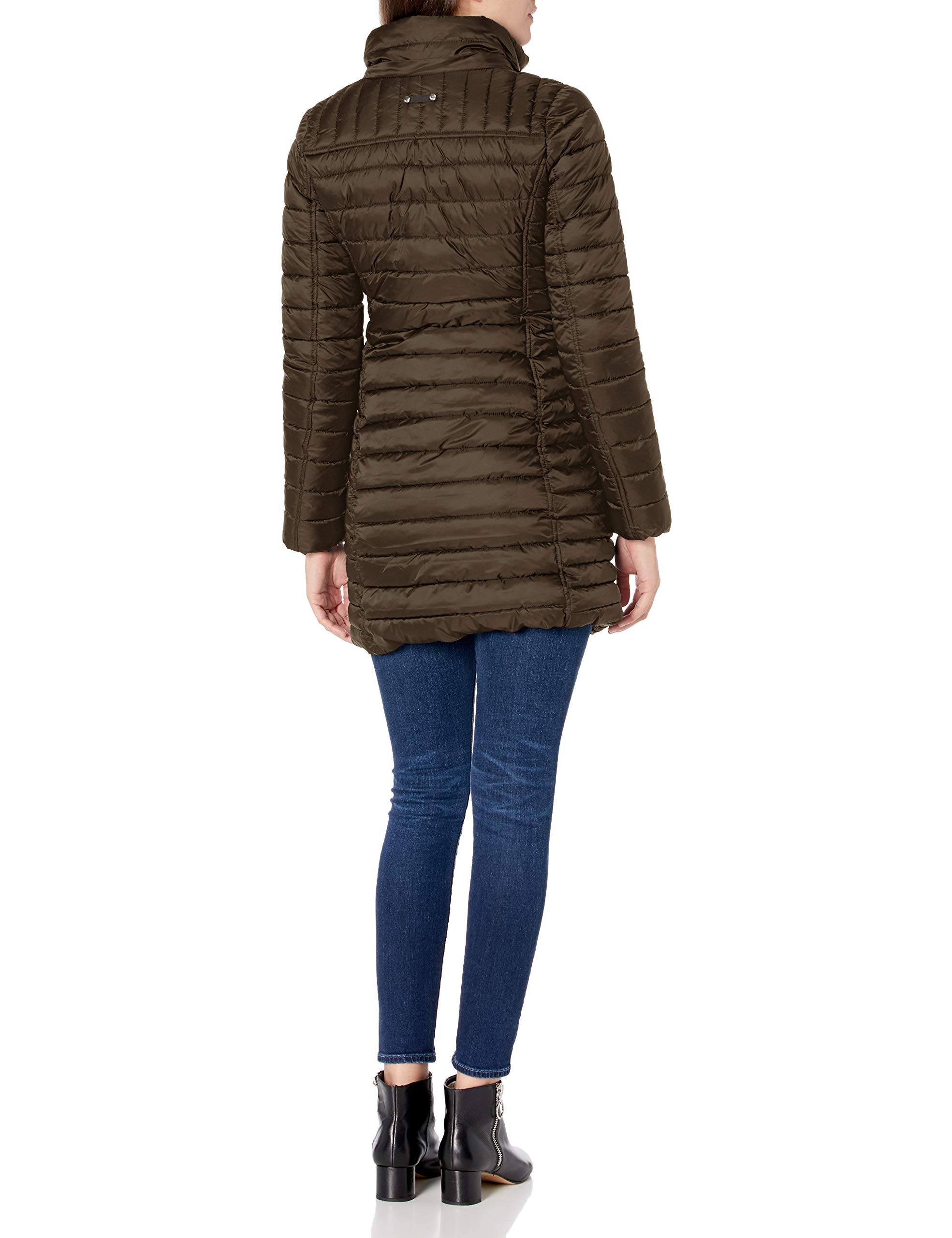 Joules Women's Winter Long Padded Coat - Waterproof Warm Parka Jacket with Hood for Outdoor Activities, Hiking & Cold Weather Protection