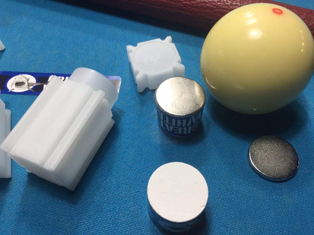 Great White Pool Cue Chalk Single - Premium Original White Billiard Chalk for Professional Players | Perfect for Pool Tables, Snooker & Home Game Rooms