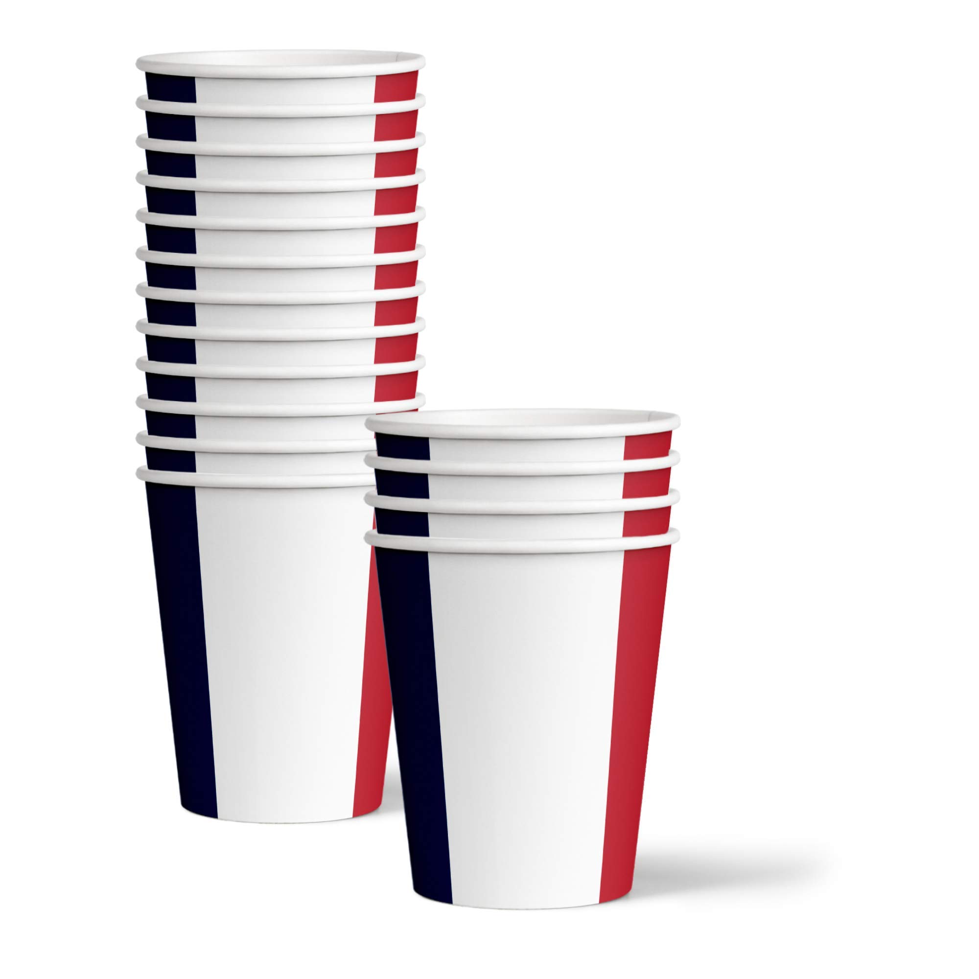French Flag Themed Birthday Party Supplies Set - 16-Piece Tableware Kit with Plates, Napkins & Cups for Patriotic Celebrations & National Day Events