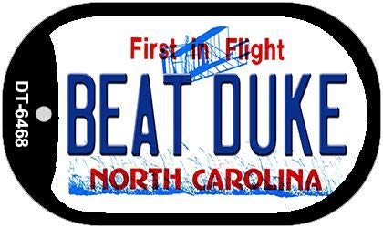 SMART BLONDE Beat Duke North Carolina Novelty Metal Dog Tag Necklace DT-6468 - Perfect for Game Day, College Pride & Fan Gifts