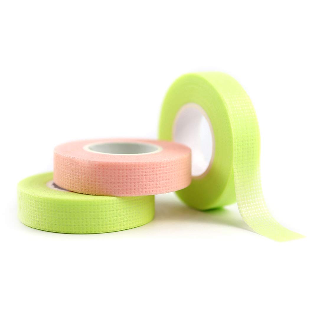 Boxoon 3 Rolls Breathable Eyelash Extension Tape - Invisible Lash Adhesive Strips for Flawless Makeup Application | Perfect for Salon, DIY Lash Extensions & False Eyelash Adhesion