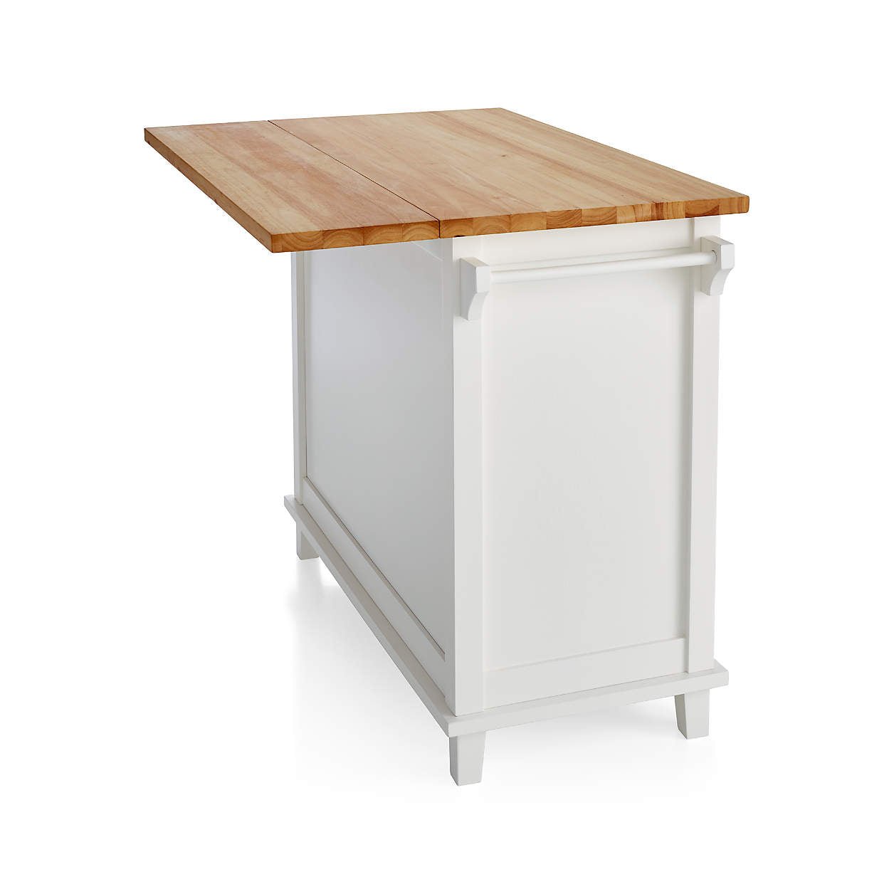 Belmont White Kitchen Island with Storage - 171376 - Modern Kitchen Cart for Small Spaces, Perfect for Cooking, Dining & Extra Counter Space