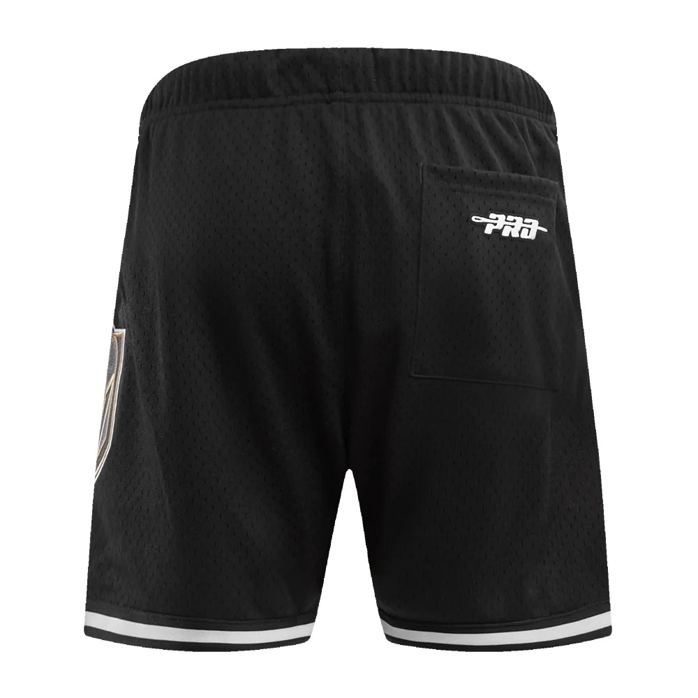 Men's Pro Standard Vegas Golden Knights Classic Mesh Black Shorts - Breathable Athletic Shorts for Hockey Fans, Workout & Casual Wear