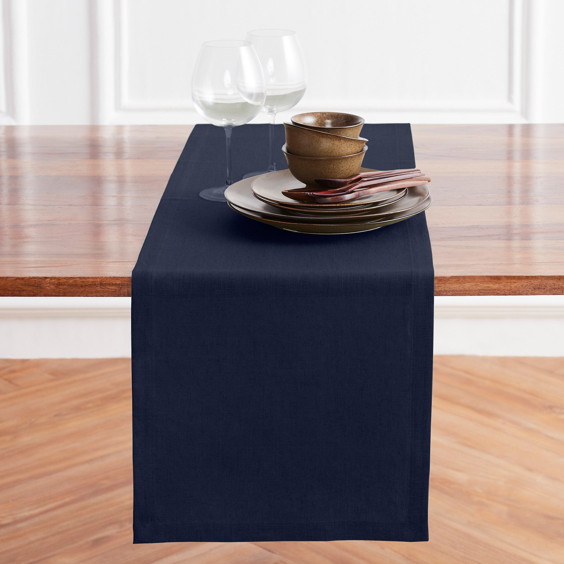 Elegant Diana Medium Weight Table Runner - Perfect for Dining Tables, Weddings, and Holiday Decor - 60-Inch Linen Table Runner for Stylish Home Decor