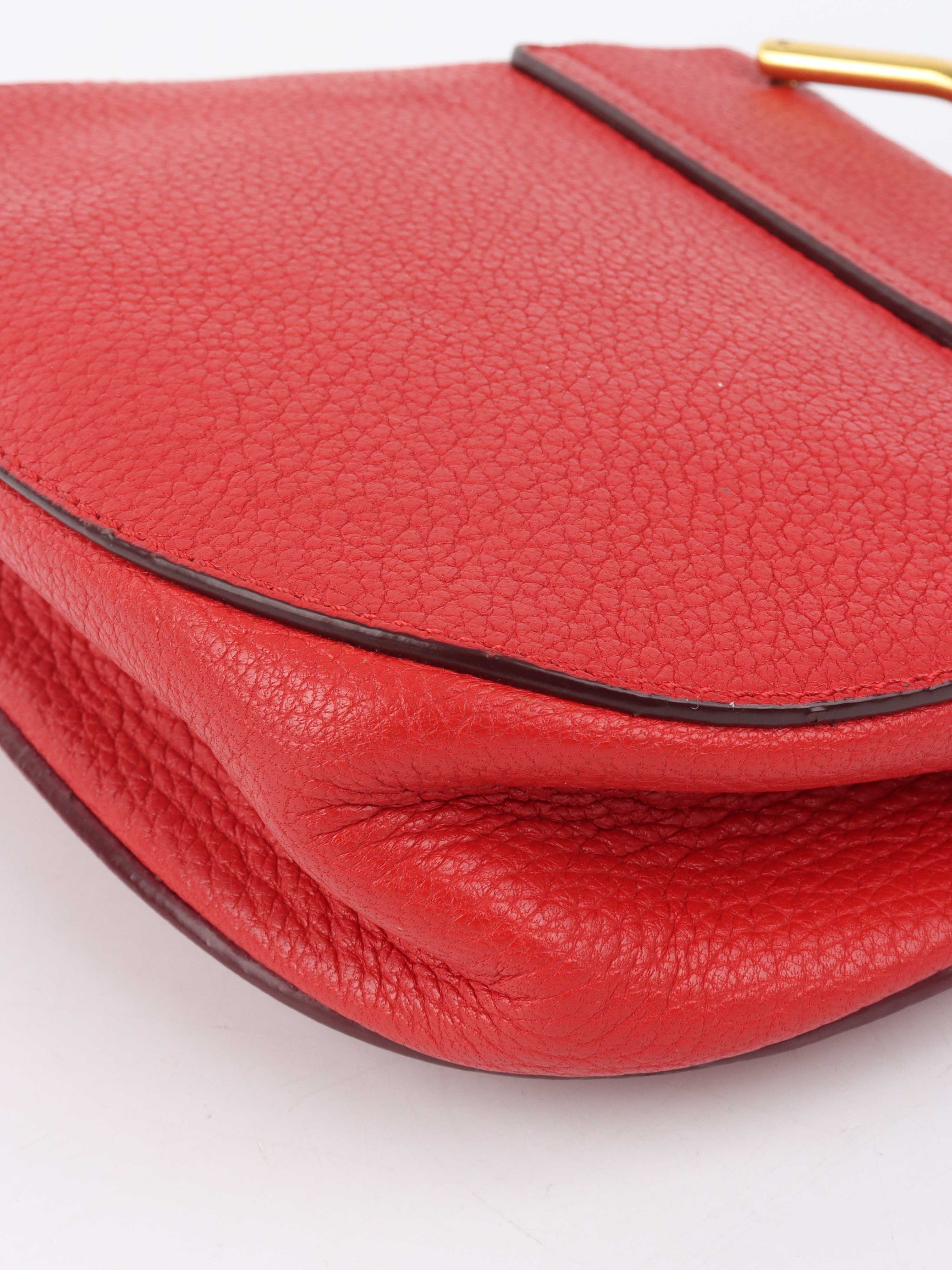 Chloe Red Leather Shoulder Bag for Women - Fashionable Crossbody Purse for Work, Travel & Evening Out