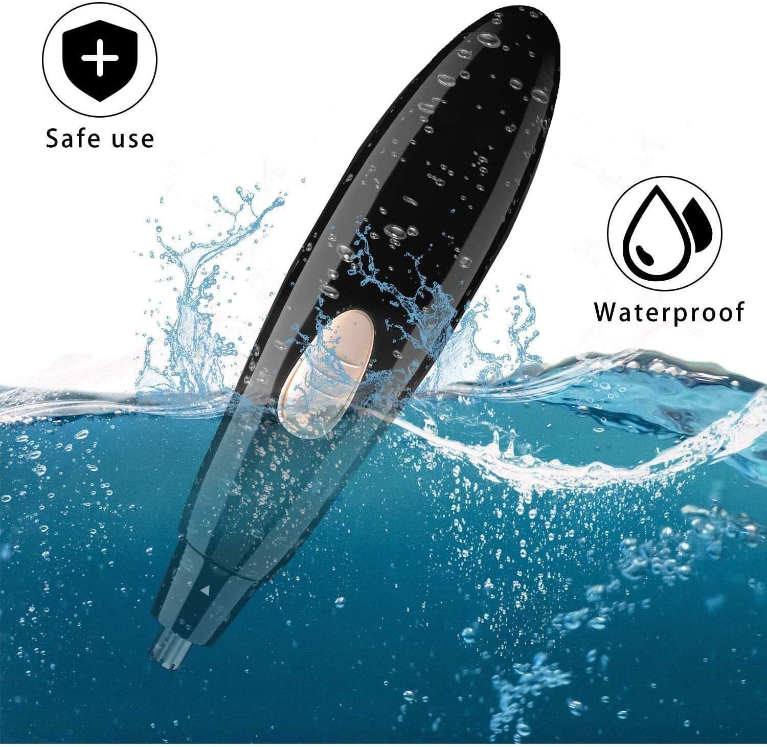 Best Nose Hair Trimmer & Eyebrow Trimmer for Men and Women - Painless Facial Hair Removal with Easy Cleaning | Perfect for Travel, Grooming Kits & Personal Care