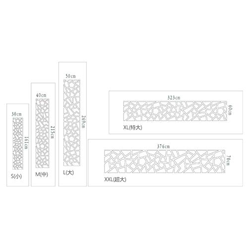 3D Mirror Stickers for Bathroom & Room Decor - Full Body Wall Adhesive Paper, Geometric Oriental Design, Triangular Frieze Panel Border | Perfect for Home, Gym, Salon & Dressing Room Makeovers