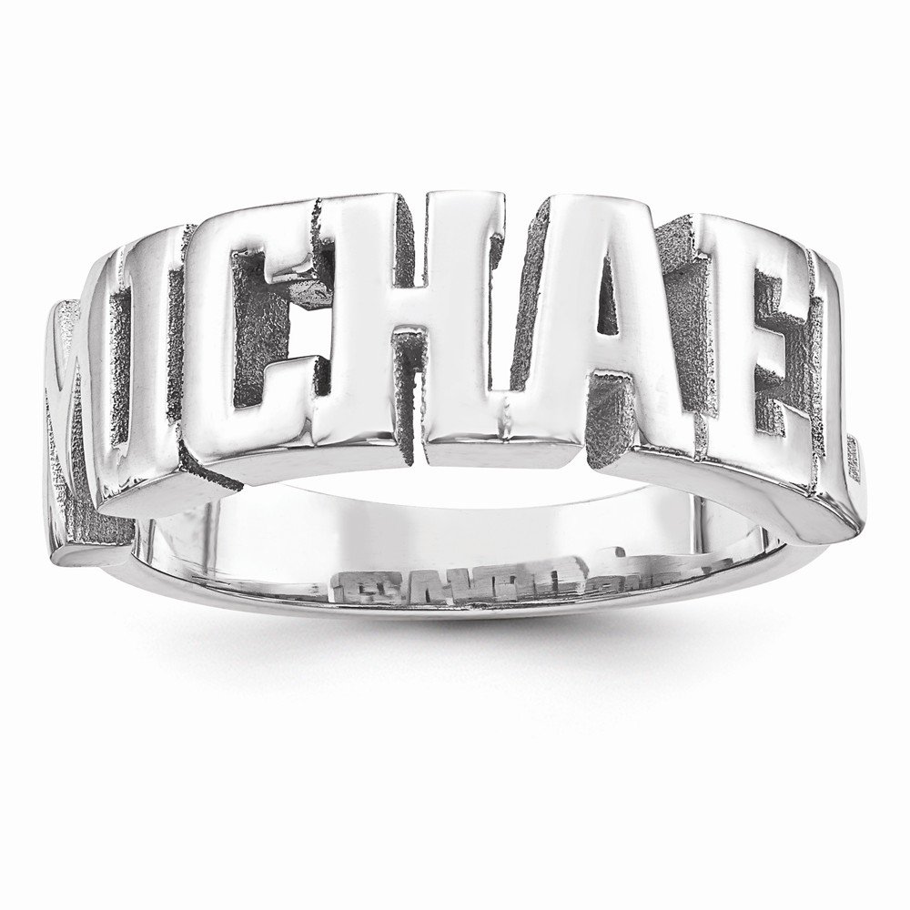 925 Sterling Silver Personalized Name Ring - Custom Engraved Polish Band for Men & Women - Perfect for Gifts, Anniversaries, and Special Occasions