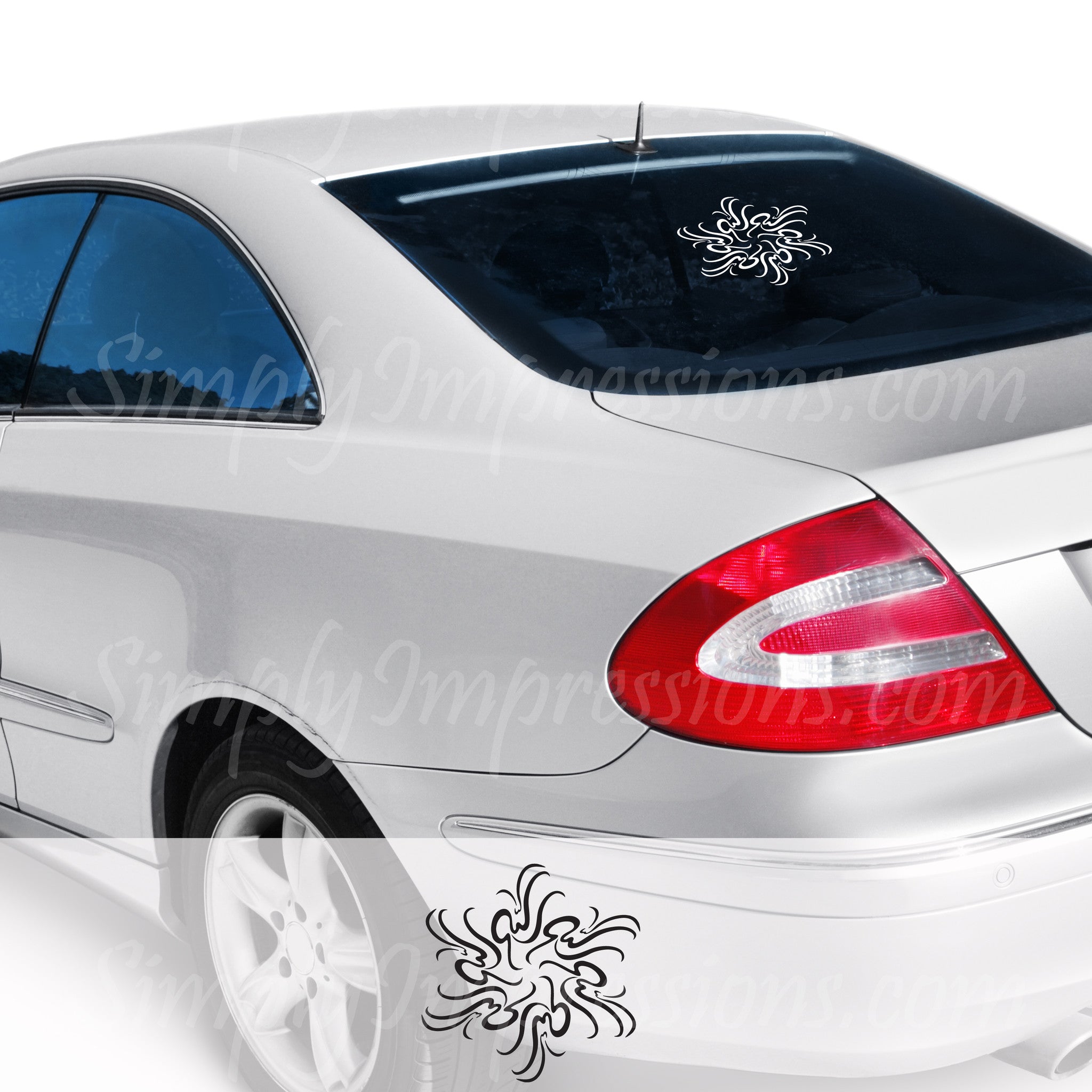 Allah Is Infinite Car Decal - Islamic Arabic Calligraphy Vinyl Sticker (الله) - Perfect for Car Windows, Laptops, and Home Decor
