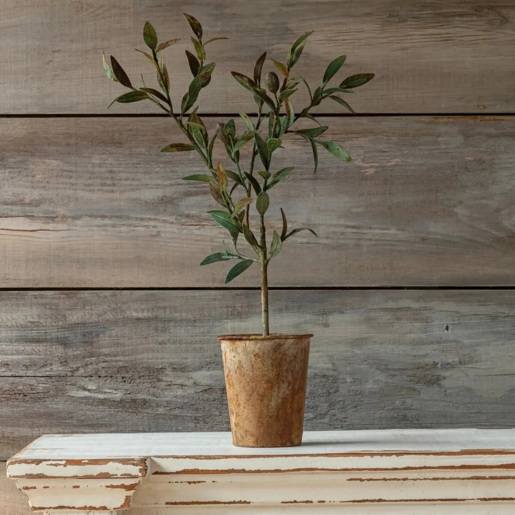 Handmade Metal Olive Tree Sculpture - Elegant Home & Office Decor for Mediterranean Style, Wedding Centerpiece, Housewarming Gift
