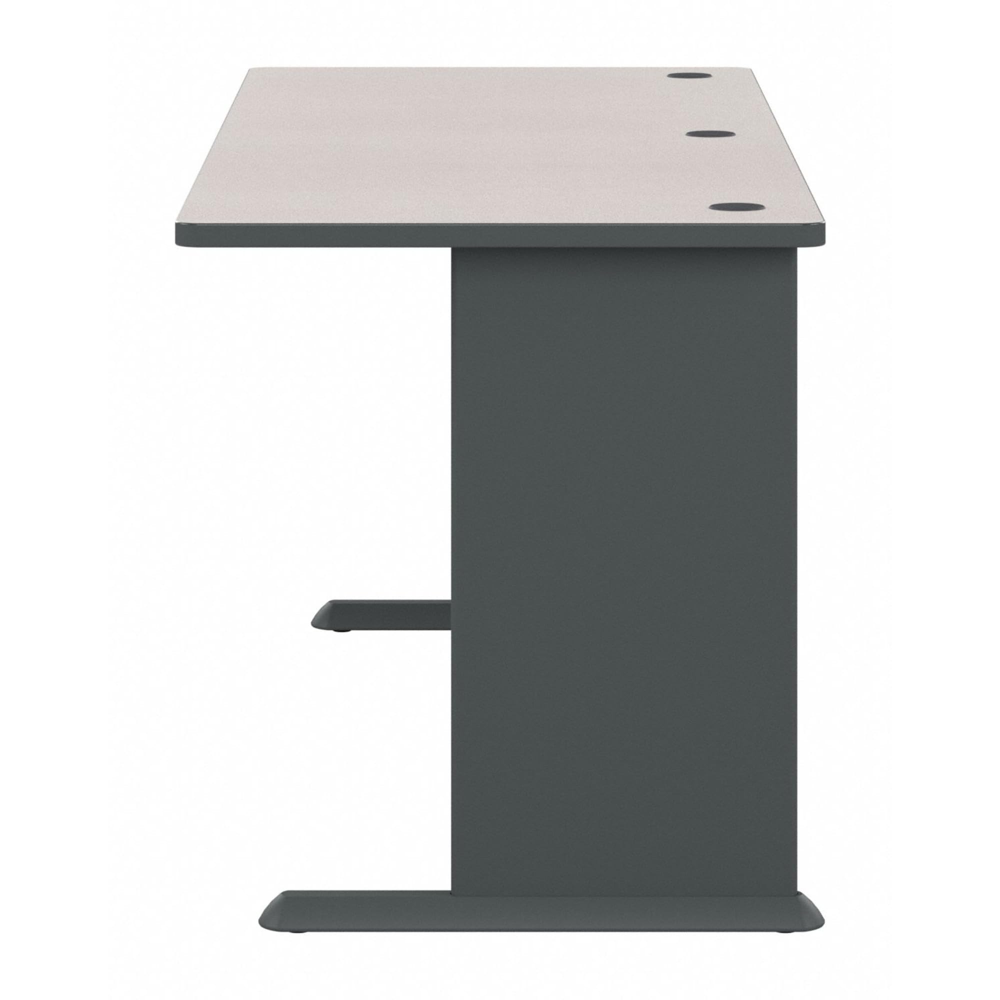 Bush Business Furniture Series A 72W Office Desk - Slate & White Spectrum Finish | Modern Workstation for Home Office, Study Room & Corporate Spaces