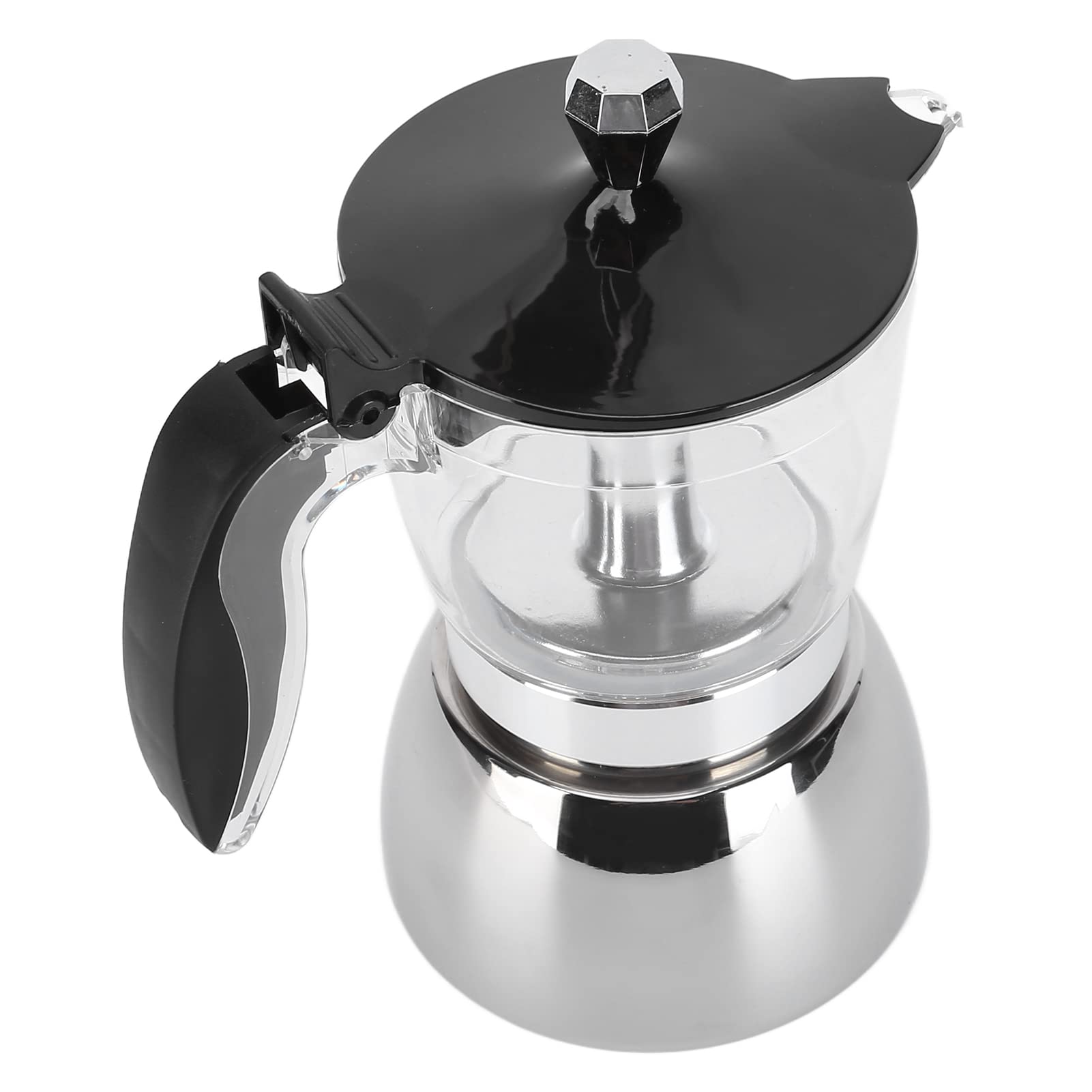 6-Cup Stainless Steel Italian Octagonal Moka Pot - Stovetop Espresso Maker with Ergonomic Handle for Home Brewing | Perfect for Coffee Lovers, Gifts & Camping Trips