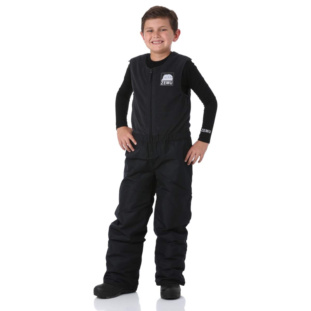 Youth Insulated Snow Bib Pants for Boys & Girls - Waterproof Winter Snow Pants for Skiing, Snowboarding & Outdoor Play