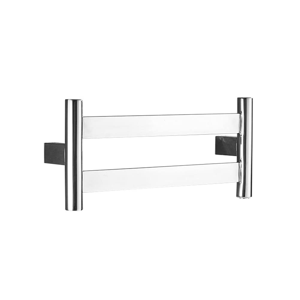 YCGU Electric Heated Towel Rack - Wall Mounted Plug-in or Hardwired Bathroom Towel Warmer with On/Off Switch | Fast Drying for Bathrooms, Spas & Luxury Homes