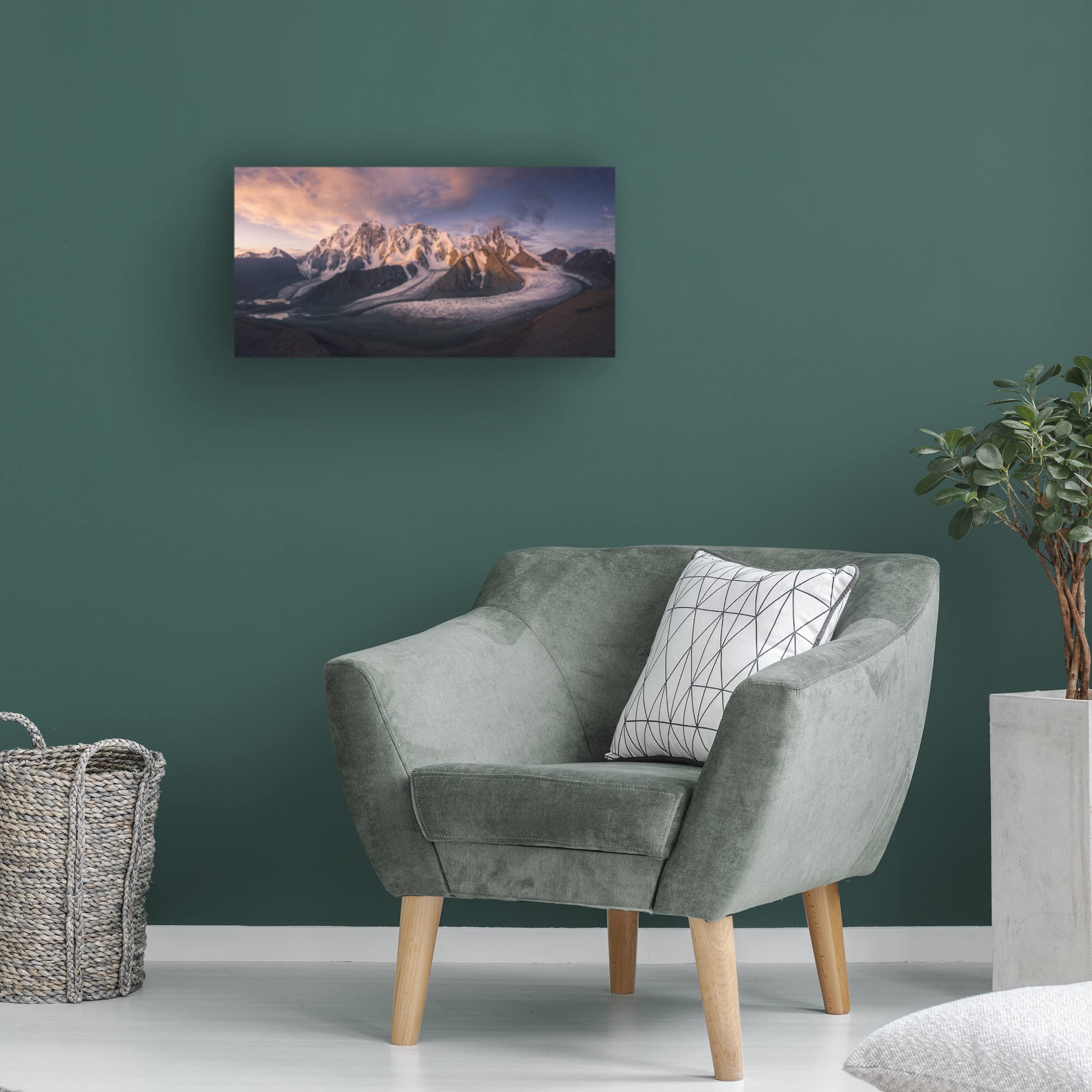 Trademark Fine Art 'Mount Bogda' Landscape Canvas Wall Art by Qiye - Perfect for Living Room, Bedroom & Office Decor