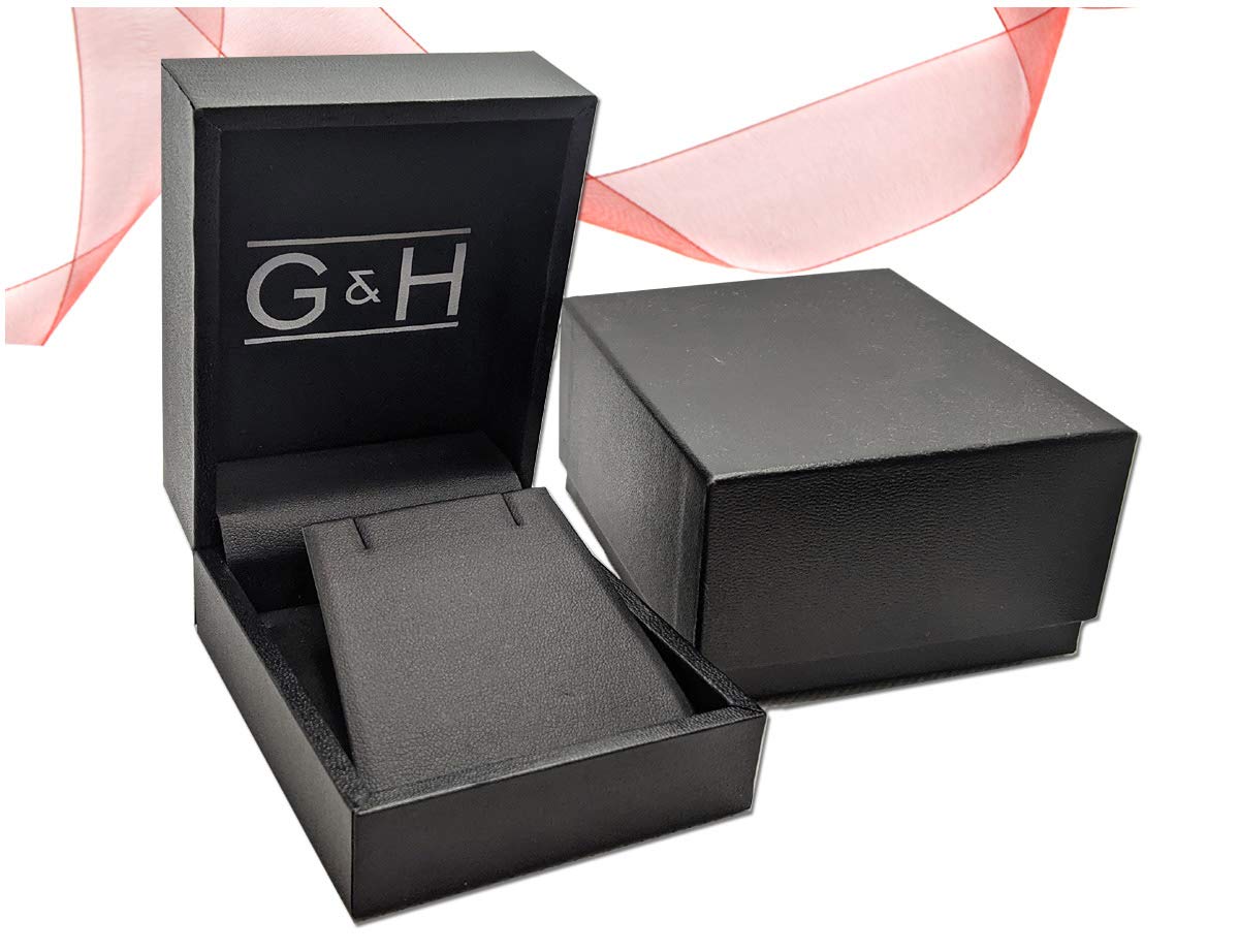 1/2 Carat (ctw) Black & White Diamond In-and-Out Hoop Earrings - 14K White Gold for Women | Elegant Everyday Jewelry & Special Occasion Gift